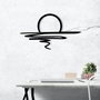 Wallity Sparkle Escultura de Pared de Metal Negra